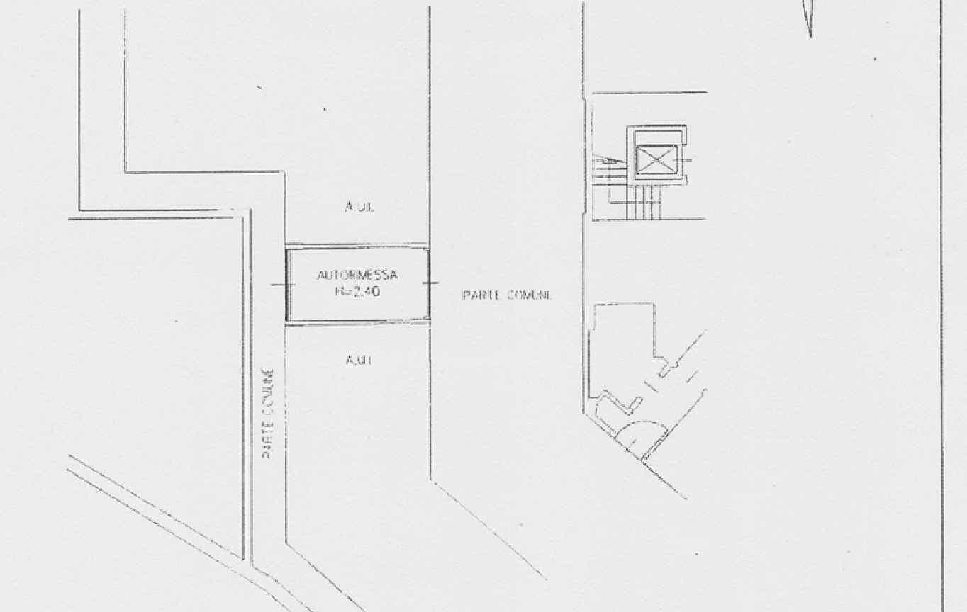 Planimetria catastale del box